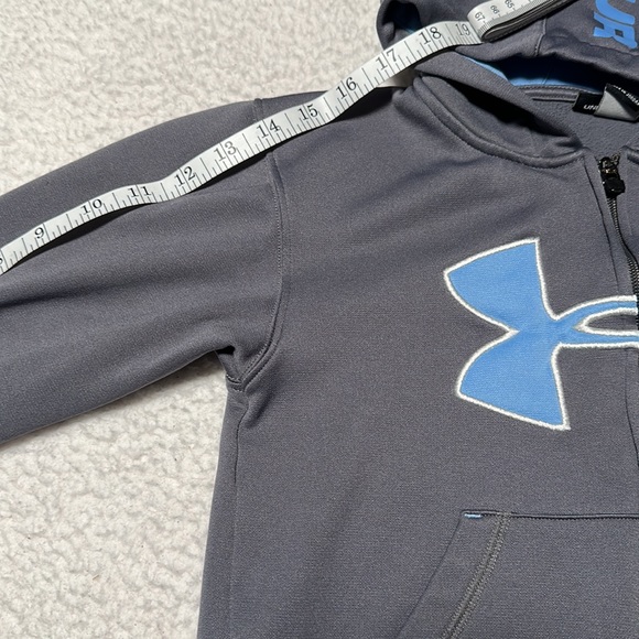 Under Armour Little Boys Gray Jacket with Hood, GUC, Size 5 - Picture 6 of 11